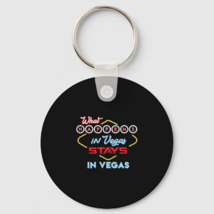 Porte-clés Ce qui se passe à Vegas reste à Vegas Fun Vegas Tr