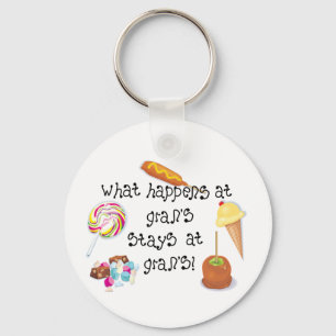 Porte-clés Ce qui se produit chez Gran&apos ; s RESTE chez