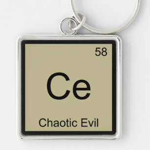 Porte-clés Ce - Symbole T-Shirt de l'élément Chaotic Evil C