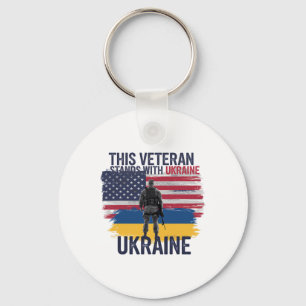 Porte-clés Ce vétéran se tient avec l'Ukraine 2