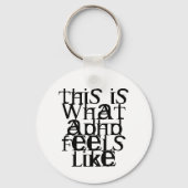 Porte-clés Ceci est ADHD (Recto)