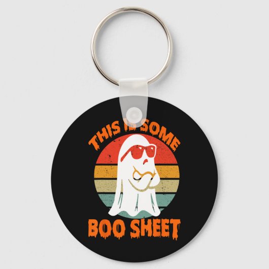 Porte-clés Ceci Est Une Feuille De Boite Halloween Ghost Funn (Recto)