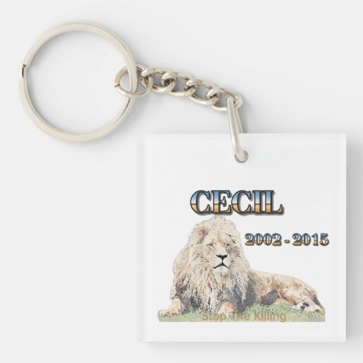 Porte-clés Cecil le lion (Devant)