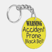 Porte-clés Ceinture noire à risque d'accident (Devant gauche)