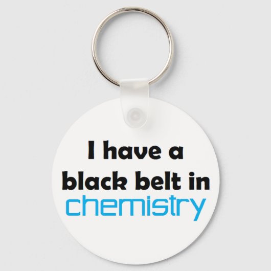 Porte-clés Ceinture noire de chimie (Recto)