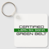 Porte-clés Ceinture verte certifiée Lean Six Sigma (Recto)