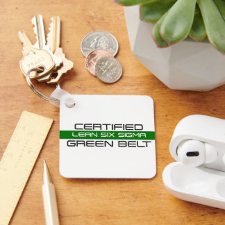 Porte-clés Ceinture verte certifiée Lean Six Sigma