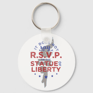 Porte-clés Cela ne dit pas RSVP sur la statue de la Liberté