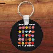 Porte-clés Celebrate Minds Of All Kinds Folk Art S Sped Teach (Recto)