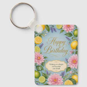 Porte-clés Célébration d'anniversaire Citrus Bloom