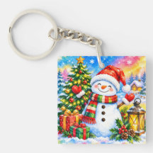Célébration de bonhomme de neige de Noël à l'aquar