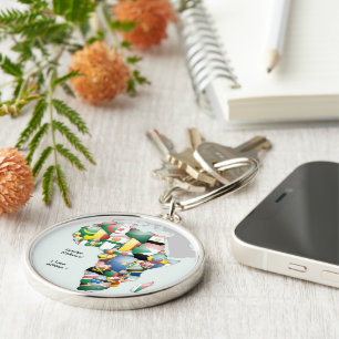 Porte-clés Célébration de la diversité africaine : couleurs d