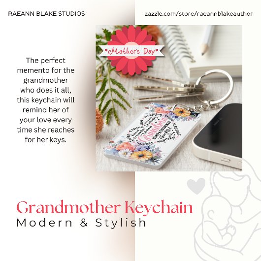 Porte-clés Célébration de la fête des mères