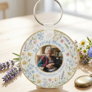 Porte-clés Célébration de la vie en mémoire du jardin printan