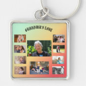 Porte-clés Célébration de l'affection de grand-mère 10 photos (Devant)