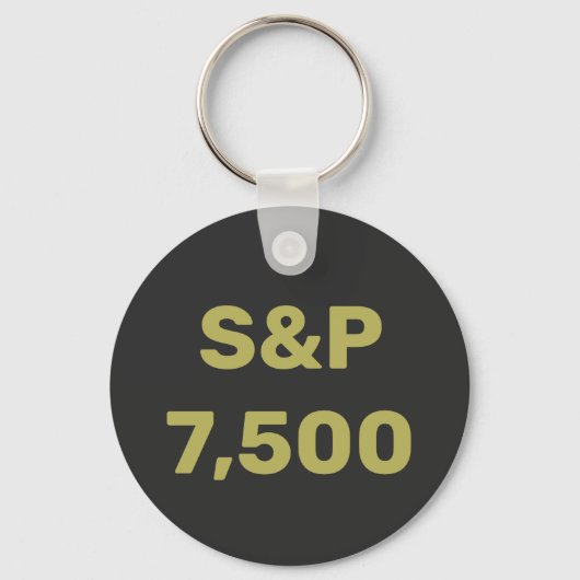Porte-clés Célébration de l'indice boursier S&P 7 500 (Recto)