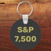 Porte-clés Célébration de l'indice boursier S&P 7 500 (Recto)