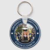 Porte-clés Célébration de remise de diplômes style classique (Recto)