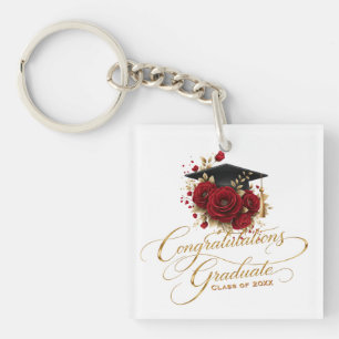 Porte-clés Célébration de remise des diplômes élégante • Écri