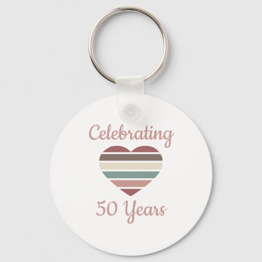 Porte-clés Célébration du 50e anniversaire du Mariage (Recto)