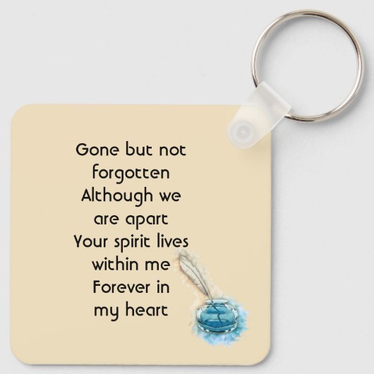 Porte-clés Celebration of Life Service Feather Pen  (Dos)