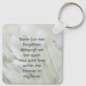 Porte-clés  Celebration of Life  Snowdrop Flowers (Dos)