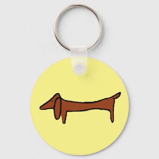Porte-clés Célèbre Abstrait Porte - clé Dachshund (Recto)