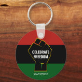 Porte-clés CÉLÉBRER LA LIBERTÉ Christian Junetdix (Recto)