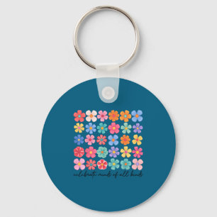 Porte-clés Célébrer les esprits de toutes sortes de fleurs de