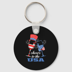 Porte-clés Célébrez le 4 juillet indépendance amérique usa