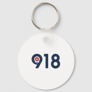 Porte-clés Célébrez le neuf un huit Tulsa Oklahoma 918 Ar