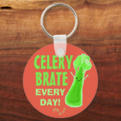 Porte-clés Celerybrate tous les jours - Célery Pun (Recto)