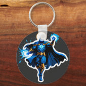Porte-clés Celestial Arc Knight – Blue Energy Ascension (Recto)