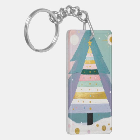Porte-clés Celestial Pastel Christmas Tree (Devant gauche)
