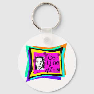 Porte-clés Celine Dion - art pop