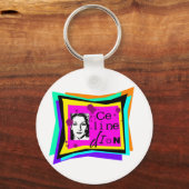 Porte-clés Celine Dion - art pop (Recto)