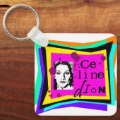 Porte-clés Celine Dion - art pop (Recto)
