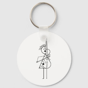 Porte-clés Cello Girl