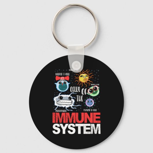 Porte-clés Cellules système immunitaires Biologie Cellule Sci (Recto)