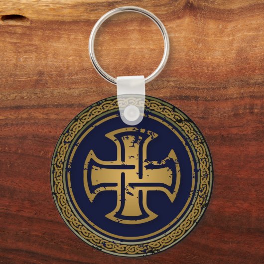 PORTE-CLÉS CELTIC CROSS CERCLE (Recto)