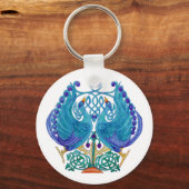Porte-clés Celtic Peacocks Classic Button Porte - clé (Recto)