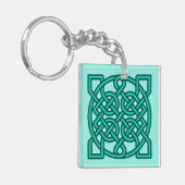 Porte-clés Céltic Sailor's Knot, Turquoise, Aqua et Turquoise (Devant gauche)