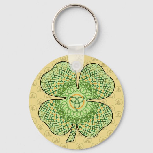 Porte-clés Celtic Shamrock Keychain (Recto)