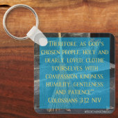 Porte-clés Cendrillon Colossiens 3:12 Porte - clé (Recto)