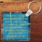 Porte-clés Cendrillon Colossiens 3:12 Porte - clé (Verso)