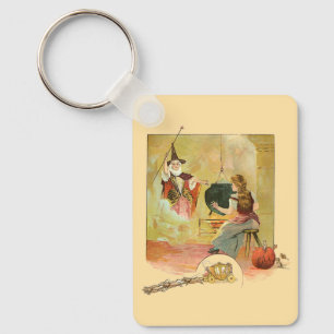 Porte-clés Cendrillon et sa Marraine la Fée