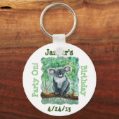 Porte-clés Centre de fête de l'ours koala mignon (Recto)