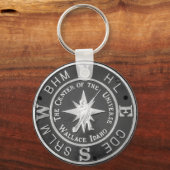 Porte-clés Centre de l'Univers à Wallace Idaho (Recto)