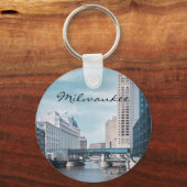 Porte-clés Centre-ville de Milwaukee Wisconsin (Recto)