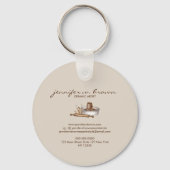 Porte-clés Céramique poterie marquage de poterie (Verso)